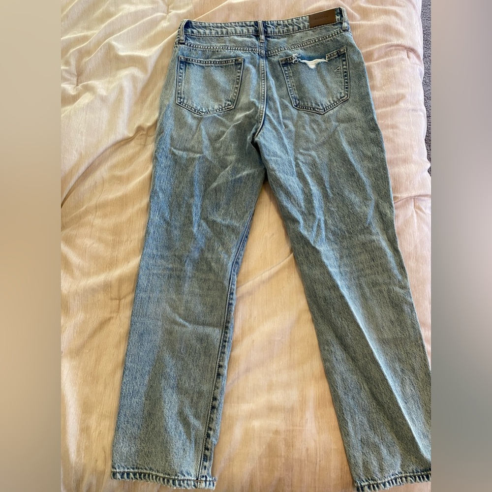 Hidden Ripped Straight Leg Jeans - Picture 5 of 6